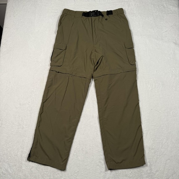 Boy Scouts Of America Switchback Pants Mens Small Green Nylon Hiking Zip Off - Picture 2 of 16